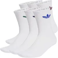 Adidas Originals adidasCalcetines clásicos Trefoil Cushion 43-45 White / Night Indigo / Collegiate Green Unisex