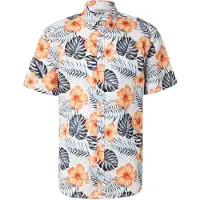 JJ REBEL Camisa 'JREBRUSSEL' zafiro / azul claro / naranja / blanco