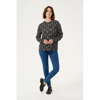 Kaffe Blusa 'KA Jaden' negro / blanco