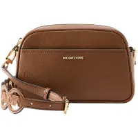 Michael Kors para mujer. 32S6GJ6C5L Bandolera Mk marrón (OSFA), Casual, Piel, outlet 2026.