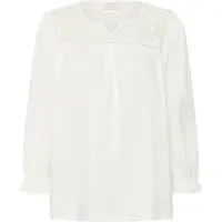 Kaffe Blusa 'KAAnna' blanco natural