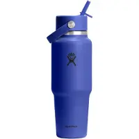 Hydroflask - Wide Flex Straw Travel Bottle - Botella size 946 ml, azul