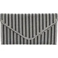 Faina Bolso de noche negro / blanco