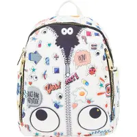 MyMo Pop Mochila 'Pop Eyetheme' azul / melocotón / negro / blanco