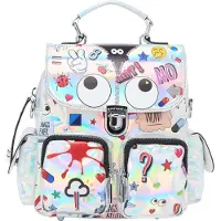 MyMo Pop Mochila 'Pop Eyetheme' azul / rojo / negro / plata