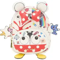 Mymo Mochila 'Pop Eyetheme' ecru / amarillo / rojo / negro