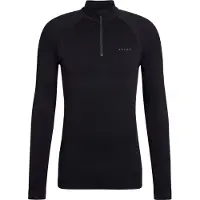 Falke - Ropa interior térmica - MW Zip Shirt Tight M Black - Talla S - Negro