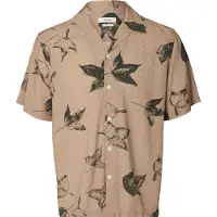 Selected Camisa 'SLHTerry' capuchino / negro