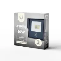 Forever Light Faro LED para exteriores, reflector, foco ASPIRE, 10W, 4500K, 1100lm, 230V,