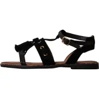 Super Mode Sandalias 'Flache Riemchensandalen' negro