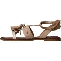 Super Mode Sandalias 'Flache Riemchensandalen' beige