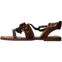 Super Mode Sandalias 'Flache Riemchensandalen' marrón
