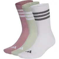 Adidas adidasPack de 3 pares de calcetines clásicos 3 bandas con amortiguación 46-48 Magic Mauve / White / Halo Green / Grey Four Unisex