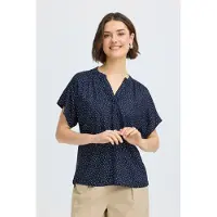 Fransa Blusa 'FRLaya' marino / blanco