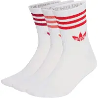 Adidas Originals Calcetines '3 STRIPES CREW SOCKS 3' rojo / melón / rojo oscuro / blanco
