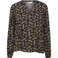 Kaffe Blusa 'KAJalie' caqui / negro