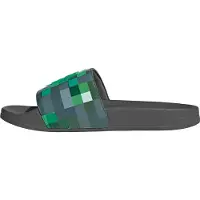 Adidas Zapatos para playa y agua 'ADILETTE SHOWER - MINECRAFT' antracita / verde claro / verde oscuro / blanco
