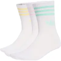 Adidas Originals adidasCalcetín clásico 3-Stripes 3 Pairs 46-48 White / Clear Pink / Clear Mint / Almost Yellow Unisex