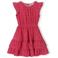 MINOTI Vestido rosa oscuro / blanco