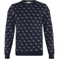 GUESS para hombre. M6YR11Z0916 Jersey Martin 4G Logo Jacquard marino (L), Casual, Poliéster, outlet 2026.