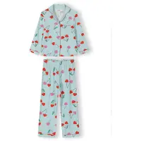 MINOTI Pijama azul claro / verde / eosin / rojo