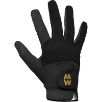 MacWet Shoot Guantes de malla cortos, negros, 8 cm