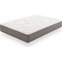 Moonia KingMaX Multizone, Cama doble, Colchón de espuma viscoelástica, Suave/firme, Blanco, 1600 mm, 2000 mm