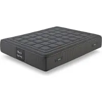 Moonia Black Spring Royal, Cama doble, Colchón de espuma viscoelástica, Suave, Negro, Viscoelástico, 900 mm