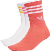 Adidas adidasCalcetín clásico 3-Stripes 3 Pairs 40-42 White / Lucid Pink / Preloved Scarlet Unisex