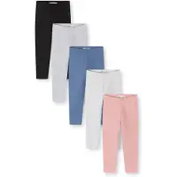 MINOTI Leggings zafiro / gris claro / rosa / negro
