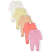 MINOTI Pijama entero/body amarillo claro / lila / albaricique / mandarina / blanco cáscara de huevo