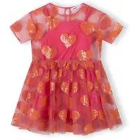MINOTI Vestido naranja / rosa