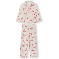 MINOTI Pijama frambuesa / blanco