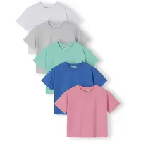 MINOTI Camiseta turquesa / azul real / gris moteado / eosin / blanco natural