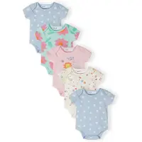 MINOTI Pijama entero/body crema / azul claro / menta / rosa