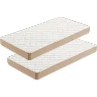 Moonia - Juego de 2 colchones para jóvenes, tamaño 70x160