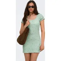 ONLY Vestido 'ONLHillary' verde / blanco