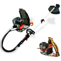 FUXTEC desbrozadora de mochila FX-MS152T | desbrozadora de gasolina con transporte a la espalda