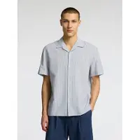 Selected Camisa azul / blanco