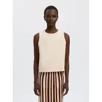 Selected Algodón 100 % Blusa Mujeres Beige XXL