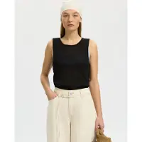 Selected Top de punto 'Moon' negro