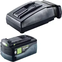 Festool Set de energía 1x BP 18 Li 5,0 HP-ASI Batería de alto rendimiento 18 V 5,0 Ah ( 578519 ) + TCL 6 Cargador ( 201135 )