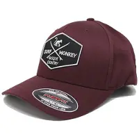Surf Monkey Gorra deportiva borgoña