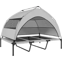 Northio Cama elevada para perros con toldo, fabricada con malla transpirable, y de diseño portátil