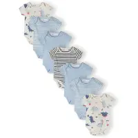 MINOTI Pijama entero/body marino / azul claro / blanco