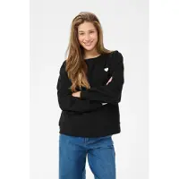 Love Copenhagen Sudadera 'LCAya' negro / blanco