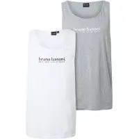 Bruno Banani Camiseta gris moteado / negro / blanco