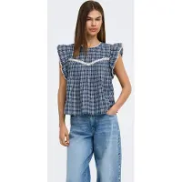 ONLY Top azul / blanco