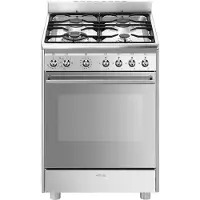 Smeg Cocina De Gas Natural Con Horno Cx68mf8-2 60 Cm 4 Fuegos