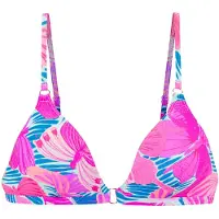 Sunseeker Top de bikini azul / azul pastel / rosa / rosa